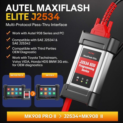 Français Autel MaxiCOM MK908 PRO II Diagnostic Scanner Support SCAN VIN and Pre&Post Scan Version Mise à Niveau de Autel MK908P