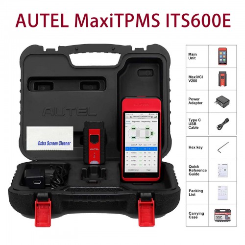 2022 Autel MaxiTPMS ITS600E TPMS Relearn Tools plus MaxiTPMS TBE200E Tire Brake Examiner