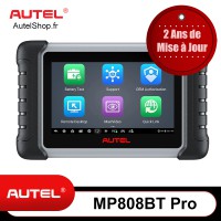 Français Autel MaxiPRO MP808BT Pro KIT OE-Level Full System Diagnostic Scanner avec Complete OBD1 Adapters Support Battery Testing