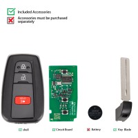 Autel IKEYTY8A3AL 3 Buttons 315/433 MHz Smart Key 5pcs/lot