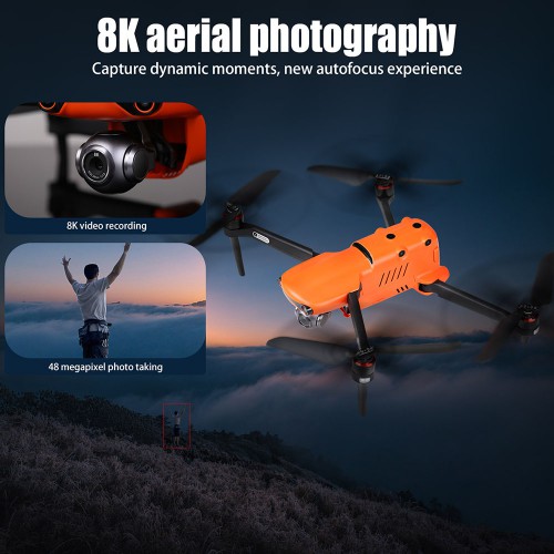 Autel Robotique EVO II 8K Caméra Drone Avion Pliable Portable avec Captures de la Télécommande Vidéo Ultra HD 8K Fluide