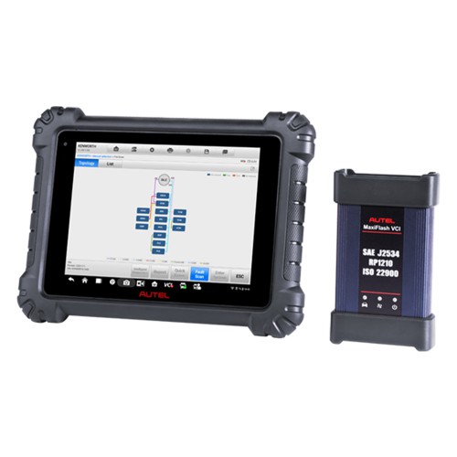 Autel MaxiSys MS909CV AULMS909CV Bi-Directional Diagnostic Scanner Bluetooth avec J2534 VCI pour HD et Véhicules Utilitaires