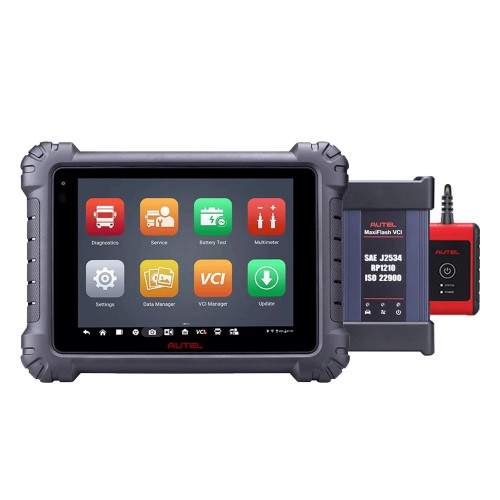 Autel MaxiSys MS909CV AULMS909CV Bi-Directional Diagnostic Scanner Bluetooth avec J2534 VCI pour HD et Véhicules Utilitaires