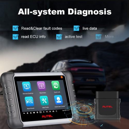 2023 Français Autel MaxiPRO MP808Z-TS MP808S-TS WIFI/Bluetooth Diagnostic Scanner TPMS Relearn Tool Battery Test Support Sensor Programming