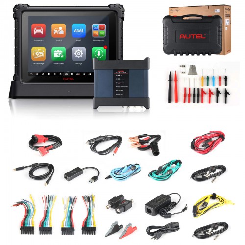 Autel Maxisys Ultra Intelligent Full Systems Diagnostic Scanner Support Guidance Function plus Autel MaxiBAS BT506 Battery Electrical Tester