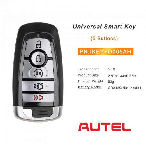 AUTEL IKEYFD005AH 5 key 868/915 MHz