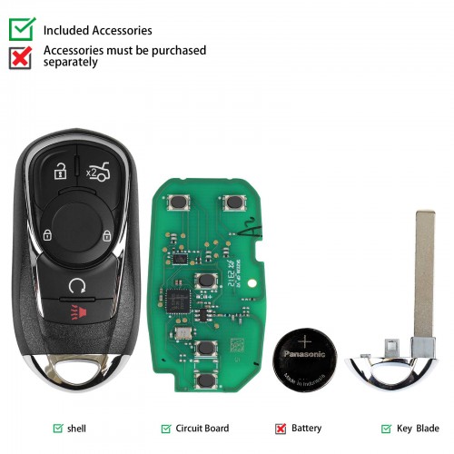 AUTEL IKEYOL005AL 5 Buttons 315/433 MHz Smart Key