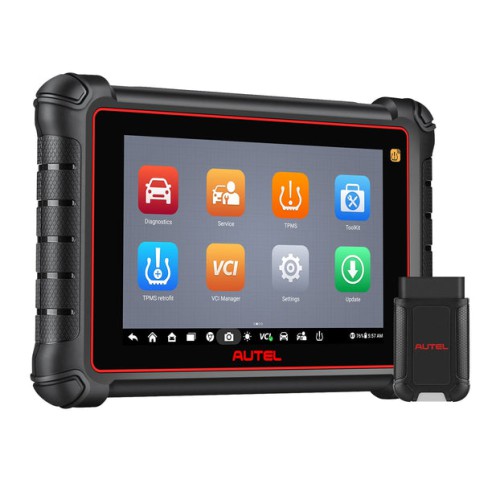 Français AUTEL MaxiCOM MK900-TS All Systems Wireless TPMS Diagnostic Scanner avec Full TPMS Functions Bi-Directional Control Support DoIP/CAN FD
